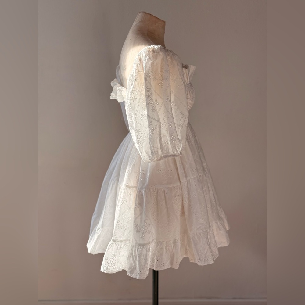 Buddy Love White Ruffle Dress - Picture 2 of 7